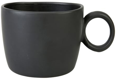 Geneviève Lethu 536542 Mug 31 cl en Grès - Collection RONDO - Coloris Noir mat