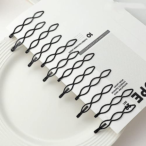 12 Stück Schwarz Vintage Haarnadeln Mini Bobby Pins Fashion BB Clip Unsichtbare Pony Clip Kleine Bobby Pins für Frauen und Mädchen Dekorative Hochzeit Zierliche Accessoires Kopfbedeckung Haarschmuck