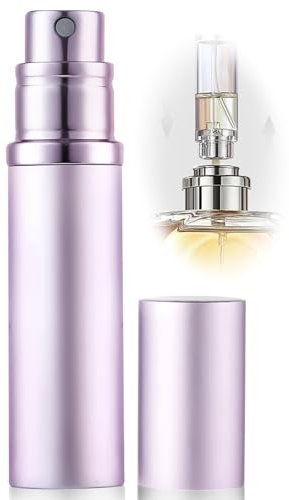 ASADAYS Parfümzerstäuber, nachfüllbar, 10 ml, tragbare Reise-Sprühflasche, auslaufsicher, Mini-Größe, Parfümzerstäuber, Bodenfüllung, Köln-Spender für Männer und Frauen (CA 10ml Lila)