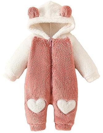 GZSRTT Baby Winter Spielanzug,Baby Outdoor Overall Mit Füßen Winteranzug Baby Mädchen Weihnachten Strampler Baby Baby Strampler Neugeborene Junge Fleecejacke Kinder Kleider Frühchen Kleidung,Schneeanz