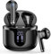 Casque Bluetooth, casque Bluetooth 2024, HiFi stéréo, 50 heures dans les oreilles, avec 4 micros ENC de réduction du bruit, étanchéité IP7, casque sans fil, avec écran LED, USB-C