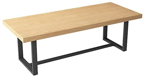 IKVODEOS Schreibtisch, massivholz, computertisch, Log-Farbe, 5 cm dick, moderner konferenztisch aus kiefernholz, länge 100-300 cm optional
