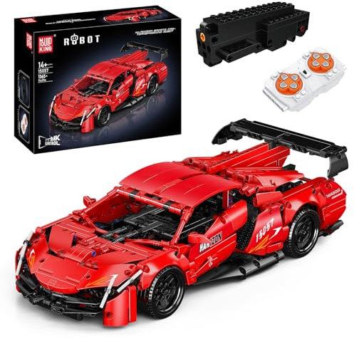 Mould King 15057 Technik -Sportwagen-Bausteine Ferngesteuertes Auto Spielzeug ab 3 4 5 6 7 8+ Jahre Junge Mädchen, APP Transformation Roboter RC Auto mit Fernbedienung Klemmbausteine Bausatz