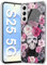Halloween Rose Skull Cover Case für Samsung Galaxy S25 Hülle Weiches Silikon Ultra Dünn Blumen Weihnachten Handyhülle Christmas Muster Kratzfest Schutzhülle für Samsung S25 6,1-Zoll (Lila)