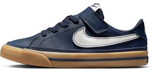Nike Schuh Nike Court Legacy Schuh Für Jüngere Kinder, Thunder Blue/Sail-Gum Light Brown, DA5381-401, 35 EU (3Y US)