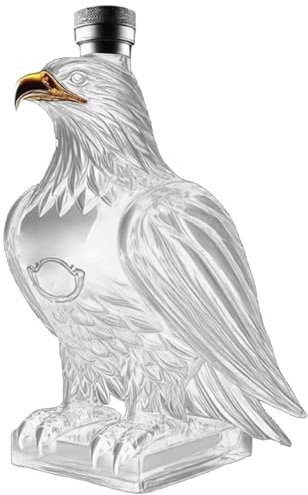 Jeorywoet Déganteur de Whisky, Bouteille de Whisky Aigle, carage de Whisky en Forme d'aigle, Carafe en Verre décoratif Unique, Cadeaux de vin pour carcantre d'aigle pour Les Amateurs de Whisky