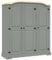 Home-Cabinets & Storage,Cupboards & Wardrobes,Wardrobe Mexican Pine Corona Range 3 Doors Grey