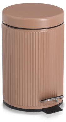 Zeller 18963 Kosmetikeimer, 3 Liter, Metall/Kunststoff, mocca