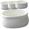 Gatuida 4 Pezzi Contenitore di stoccaggio in ceramica organizzatore di bustine di zucchero porta bustine di zucchero in porcellana zuccheriera retrò astuccio per bustina di zucchero bianca