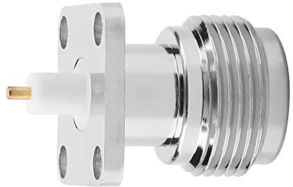 CHICIRIS 2 Stück N-KFD-5N-Buchse, HF-Koaxialstecker mit Flansch – Robustes Kupfermaterial für Optimale Elektrische Leitfähigkeit – Lange Lebensdauer