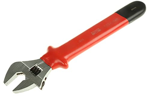 Bahco VDE 1000V zugelassen Schraubenschlüssel Rollgabelschlüssel, Isoliert Griff, Backenweite 43 mm, / Länge 390mm