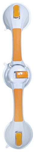 Ability Superstore 12-Inch Dual Rotating Suction Cup Grab Bar with Indicator