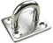 KAMERO Edelstahl V4A, Augplatte D16 100x60mm, rostfrei, Wandhaken Deckenhaken Maxi, belastbar bis 1200kg
