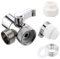 Brass Sink Valve Diverter Faucet Splitter - Kitchen or Bathroom Sink Faucet to Hose Adapter - M22 x M24 (Style A)