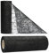 AmaCasa Tischläufer Schwarz (23 cm x 25 m) – Hochwertiges Vliesband für stilvolle Tischdekoration bei Hochzeiten, Geburtstagen & besonderen Anlässen
