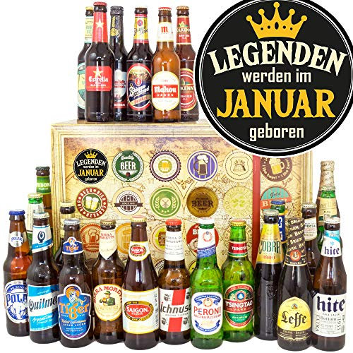 Legenden werden im Januar geboren + Geboren Januar + 24x Biere der Welt + Bier Weihnachtskalender 2024 2025