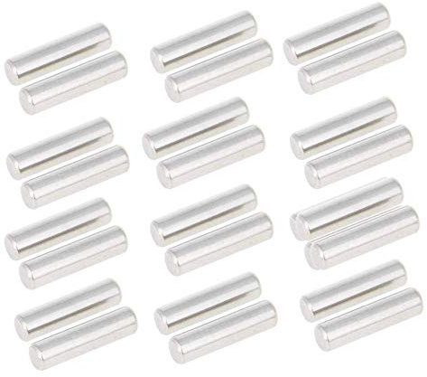 MroMax 50 tasselli da 4 mm x 16 mm, in acciaio inox 304, per letto a castello, tasselli per mensole e mensole, color argento