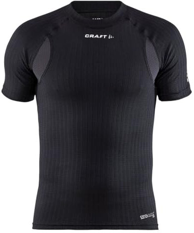 Craft Active Extreme X CN SS M Baselayer Herren XXL, Schwarz, Activewear für Herren Kurzarm, Waffelstrick-Design, Temperaturmanagement, für kalte Temperaturen, recyceltes Polyester