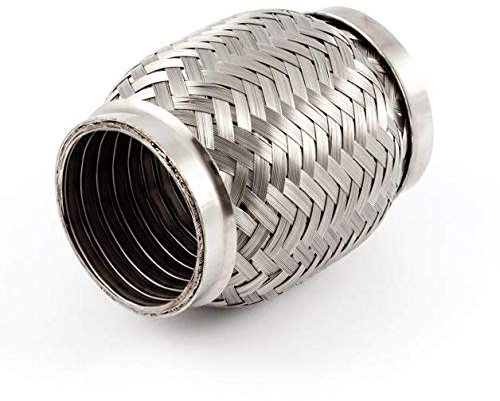 Flexrohr, Reperaturset kompatibel mit BMW 525d 530d / E61 Flexibles Rohr Auspuff, Flexstück Edelstahl. HD QUALITÄT mit gestärkter Bauweise,Doppelwand System.Stoßfest