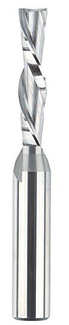SpeTool Spiralfräser, Downcut, Fräser mit 0,95 cm Schnittdurchmesser, 10,2 cm extra lang, HRC55 Vollhartmetall CNC-Schaftfräser für Holz, kleiner Schnitt, Schnitzen