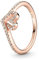Pandora Ring Glitzerndes Herz rosé-vergoldet 189302C01