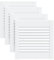 vidaXL Portes d'Armoire à Persiennes 4 pcs, Portes de Placard à Chaussures, Panneaux de Radiateur, Décoration d'Intérieur, Blanc Bois de Pin Massif
