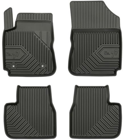 MOTOS Tapis de sol caoutchouc pour Citroen C4 Cactus 2014-2020 Améliorez Votre Confort de Voyage avec Le tapis noir antidérapant Auto No.77- tapis voiture Tous Temps pour Voiture, Protection Contre le