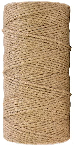 Juteschnur TACHIO Jute-Schnur Geschenk-Band Bastelschnur Dekokordel 100m 3mm Natur Bastelschnur Kordel Gartenschnur Bindeschnur Jute Schnur für DIY Garten Pflanzen Bilder Kunstgewerbe