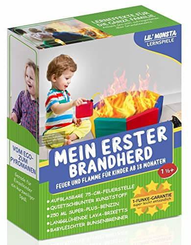 PimpMyPresent Mein erster Brandherd, die lustige Scherz-Geschenkverpackung, Prank-Box für Dein richtiges Geschenk. Jetzt mit Automatik-Boden.