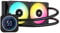 Corsair iCUE H100i ELITE LCD XT Liquid CPU Cooler - IPS LCD Screen - Two AF120 RGB ELITE Fans - 240mm Radiator - Fits Intel® LGA 1700, AMD® AM5, and More - Included iCUE COMMANDER CORE - Black