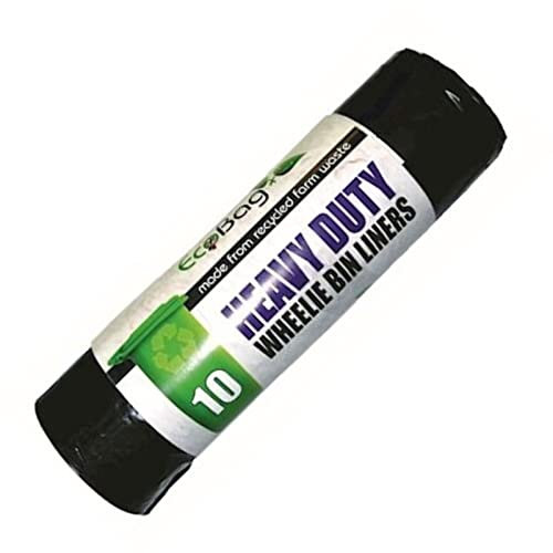 Masterpart Wheelie Bin Liners Extra Strong Refuse Bags 240 Litre Tough Rubbish Sacks XXL Pack Of 10