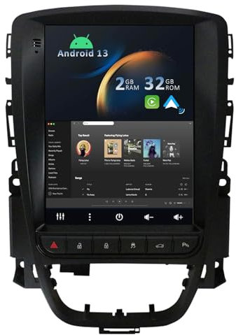 YUNTX Android 14 Autoradio für Opel Excelle GT/XT Astra J (2006-2016)-[Integriertes CarPlay/Android Auto/GPS]-9.7”IPS 2.5D Touchscreen-mit Kamera-DAB/Lenkradsteuerung/MirrorLink/Bluetooth 5.0