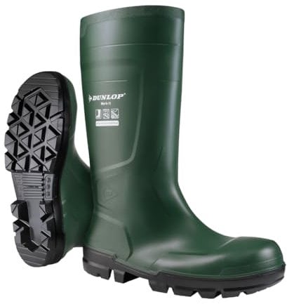 DUNLOP Work-It Full Safety, Construction Boot Unisex-Adulto, Green, 42 EU