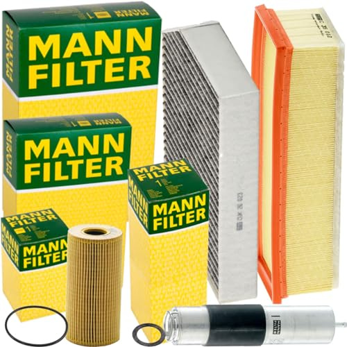 Mann Filter Inspektionspaket | C35012, (LX3105/1)+CUK26023+HU618x+WK5016z Mann Kompatibel mit C-Klasse (W205),C-Klasse T-Model (S205)