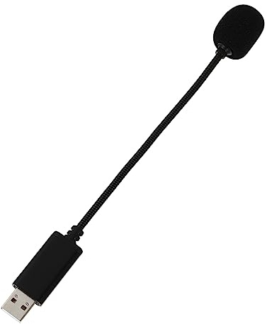 SAFIGLE USB Mikrofon für PC und Laptop, Schwanenhals, Konferenz | Aufnahme für Desktop Systeme, USB Stecker, Schwarz, Metall und Abs, 50 Hz bis 20 Khz