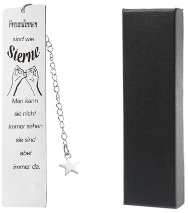 Beste Freundin Geschenke Freundinnen Geschenk Freundschaft Geschenke Geschenkidee Geschenke für Freundinnen Lesezeicehn Metall zum Geburtstag Weihnachten mit Geschenkbox Freundinnen sind wie Sterne