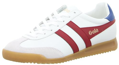 Gola Torpedo-Leder für Herren, Weiß/Dunkelrot/Saphir, 7