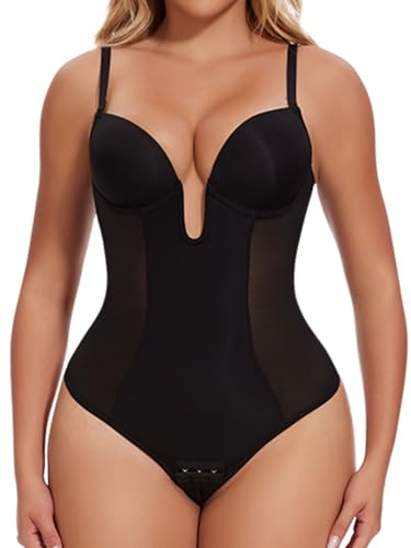Joyshaper Women Backless Shapewear Bodysuit Tummy Control Body Shaper