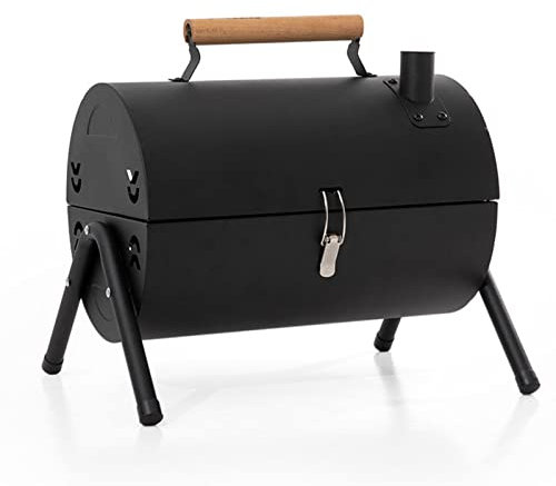 Parrilla De Barbacoa De Carbn, Parrilla Barbacoa Al Aire Hogar Interior Sin Humo Calefaccin Chimenea para Acampar Fiestas Picnic (BLACK