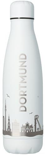 Goodtimes Trinkflasche Dortmund Skyline 500ml (Weiß)