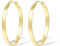 ALEXCRAFT Ovale Grosse Ohrringe Creolen Gold Groß 14K Chunky Big Gold Hoop Earrings Goldene Creolen Damen für Frauen Freundin Mama Mädchen