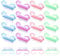 20 Pieces Nail Brushes Handle Nail Cleaning Brush Plastic Scrubbing Brushes, Fingernail Cleaning Brushes Scrub Cleaner for Toes and Nails