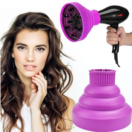 Diffusor Haar Universal,Diffusor Aufsatz Locken Hair,Diffusor Haarfön Tragbar,Diffusor Föhn Aufsatz,Diffusor Aufsatz Silikon,Haartrockner Diffusor Faltbar Föhnaufsatz Locken Universal