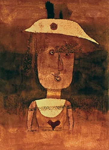 EQVRDCUW Ölgemälde Leinwand Malerei Poster Leinwand Plakat Porträt der Frau im Süden von Paul Klee Leinwandbilder Bild für Wanddekoration 60x90cm