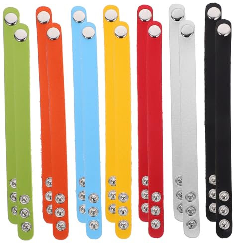 HAPINARY 14stücke Teiliges Verstellbares Lederarmband Farbige Blankoarmbänder Zum Gravieren Für Kreative Und Personalisierte Schmuckstücke Geeignet Für Anlässe