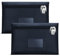 Smunijon Abschließbare Banktasche, groß, 31,6 x 21,6 cm, Geldbeutel mit Schloss, Bankpfandtaschen mit Doppelreißverschluss, sicher, abschließbare Geldtasche mit Tasche, Geldtasche (2, blau, mittel)