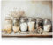 Dazzlewall Bauernhof Küche Wandbild, Rustikale Vintage Mason Jar Gewürz Bild, Stillleben kulinarische Kunst Gemälde für Küche Esszimmer Dekor 30×40 cm Ohne Rahmen