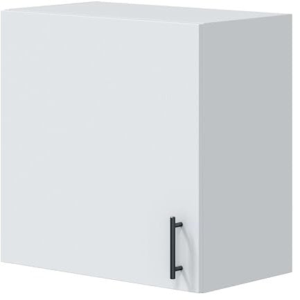 Bricohabitat Módulo de Cocina Alto de 60 cm para Colgar Mueble Alto Suspendido Kira Blanco Brillo 60x59x34 cm