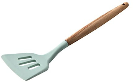 11-Piece Silicone Cooking Utensils Set - Heat Resistant Up to 480°F, Silicone Spatula Set, Non-Stick Spatula Turner Spoon Set, Wooden Handles Kitchen Gadgets and Tools for Nonstick (Green 3)