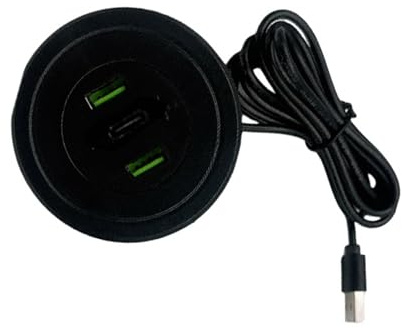 Fluxioxtna Sofa USB Carga Cargación Cargación Cargación Bolsillo Desktop Adaptador Carga Instalación Circuito Multipropósito para Uso Doméstico